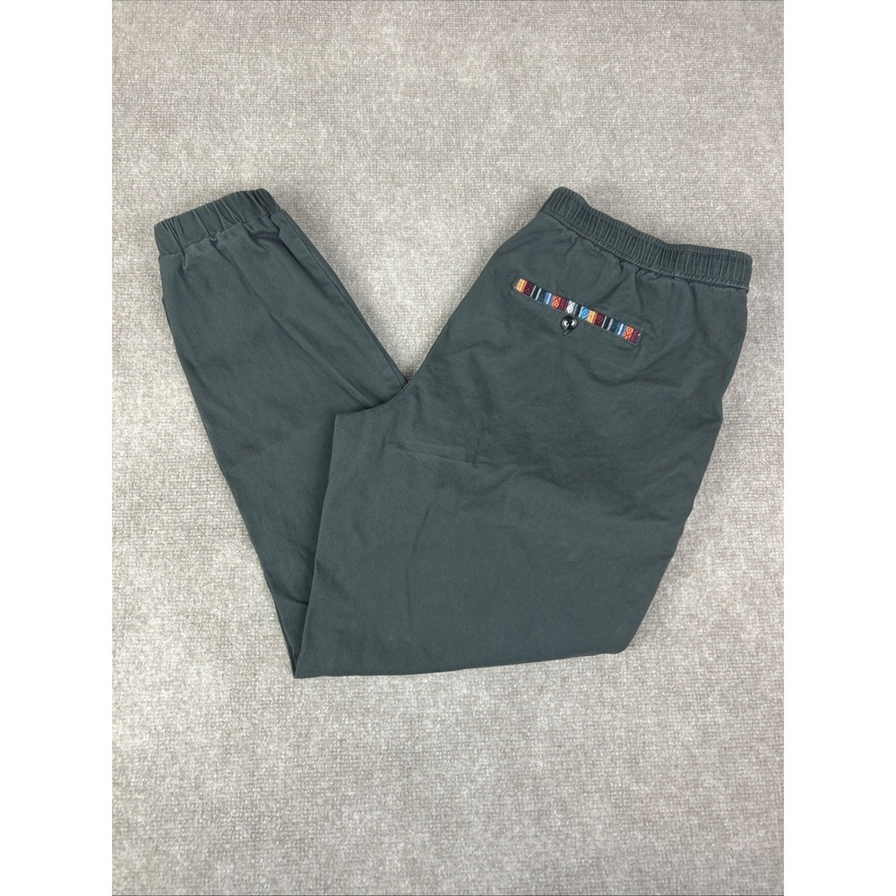 Wowie Rambler Jogger Pants Mens XL Black Cotton Stretch Tapered Leg Drawstring